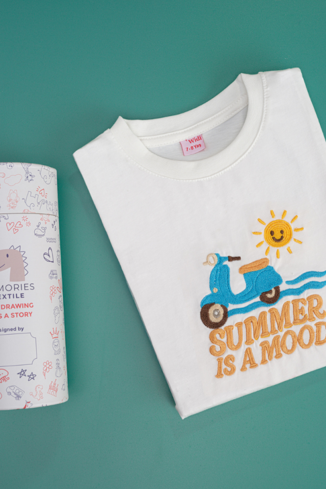 Vespa Nakış İşlemeli Özel Tasarım T-shirt