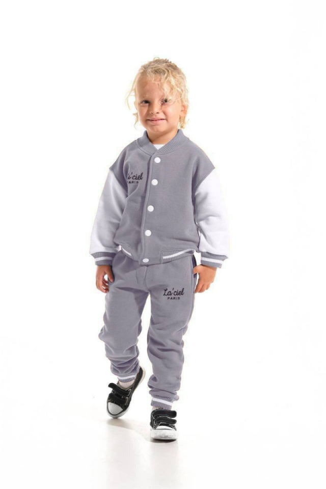 GRİ BOMBER CEKET TAKIM