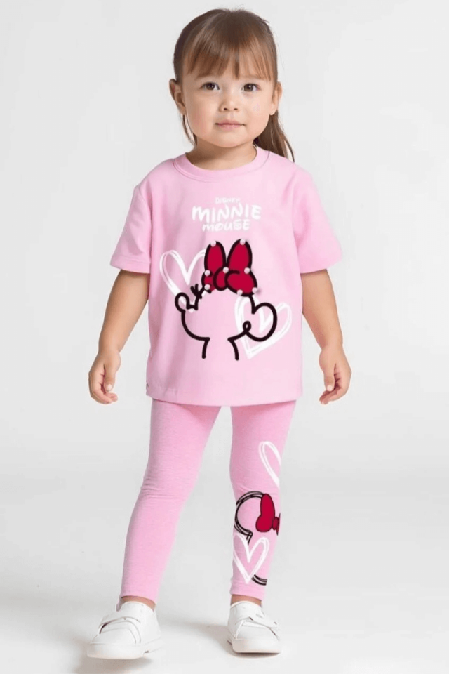 Minnie Mouse 3D Alt Üst Takım